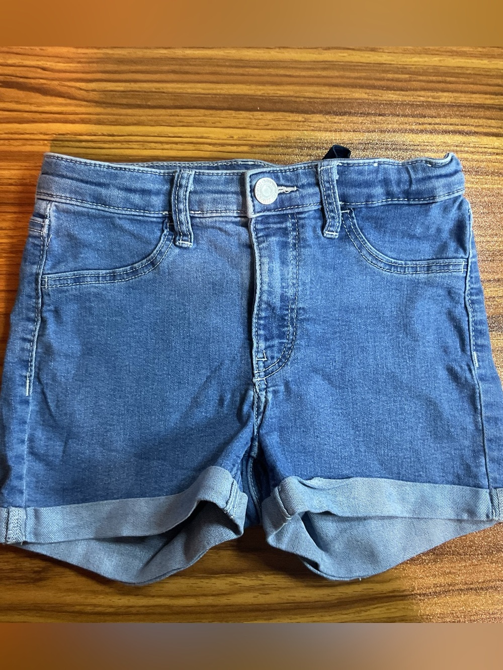 H&M Denim Rolled Cuff Women’s Shorts - Medium Blue